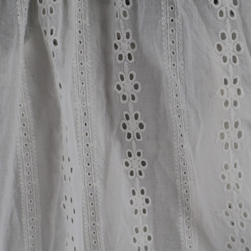 O'Neill Eyelet Mini Dress Womens Medium White Boho Tiered Resor Swim Cover NWT - Picture 9 of 13